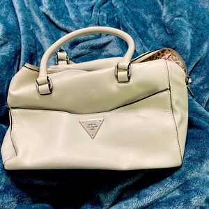 White Guess purse